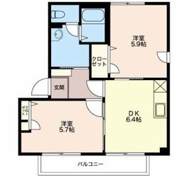 サンシャイン杉山Ｄの物件間取画像